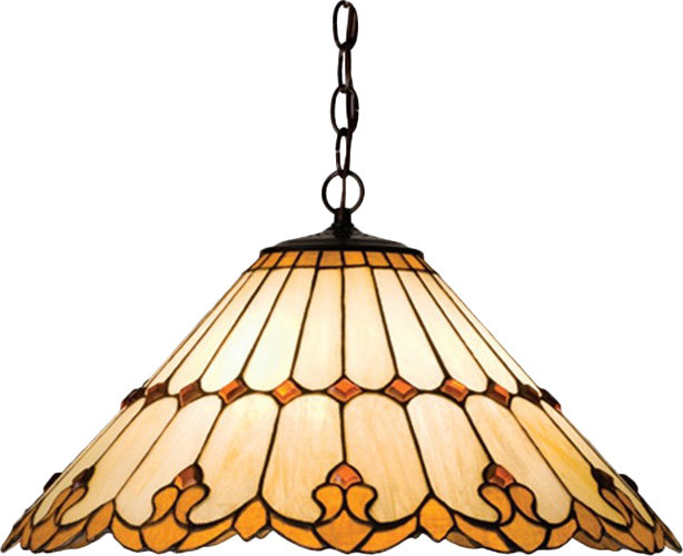 Amber Glow 20" Wide Nouveau Cone Pendant in Mahogany Bronze