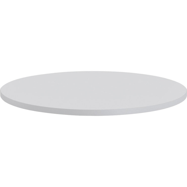 Light Gray Laminate Round Table Top with PVC Edge
