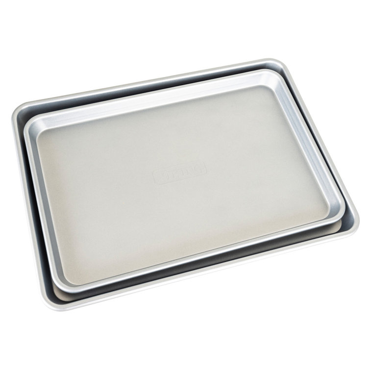Viking Large Gray Nonstick Stainless Steel Cookie Sheet Set