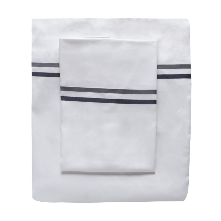 King White Cotton Embroidered Floral Duvet Cover Set