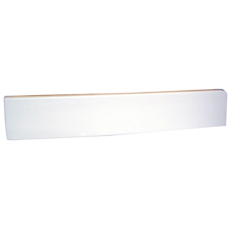 18.3 Inch Solid White Cultured Marble Universal Side Splash