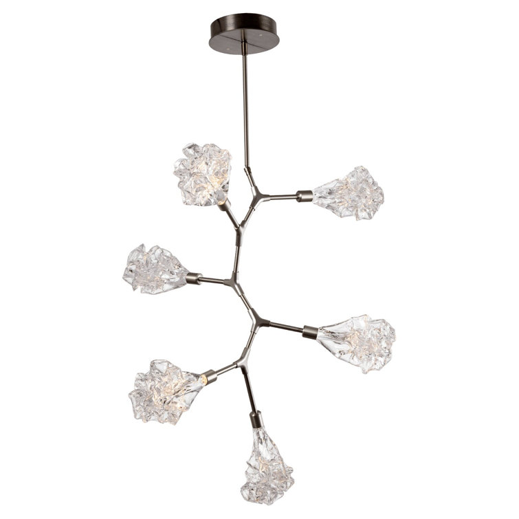Blossom Gilded Brass 6-Light Sputnik Chandelier