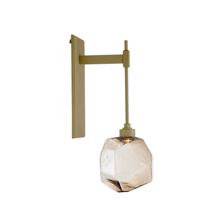 Gem Tempo Dimmable LED Wall Sconce in Gilded Brass and Bronze