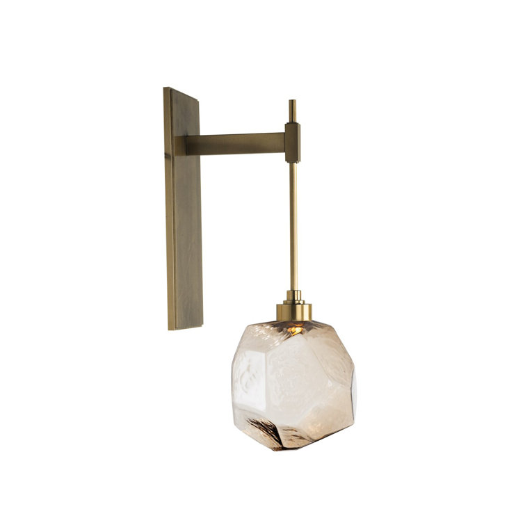 Gem Tempo Dimmable LED Wall Sconce in Gilded Brass and Bronze