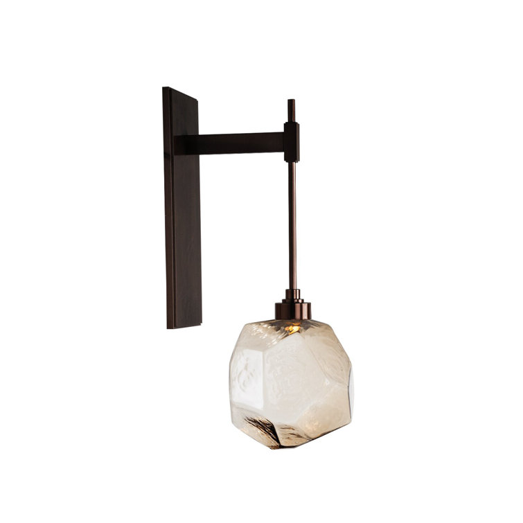 Gem Tempo Dimmable LED Wall Sconce in Gilded Brass and Bronze