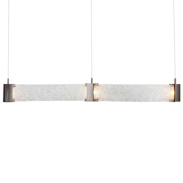 Matte Black Glass LED Indoor/Outdoor Island Pendant
