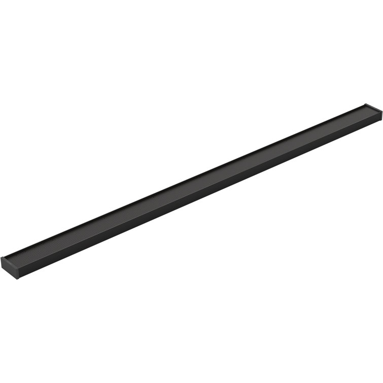 Matte Black 2-1/2" x 48" Linear Shower Drain Grate