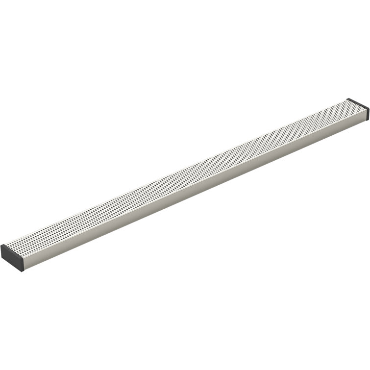 Anodized Brushed Nickel Linear Shower Drain Grate