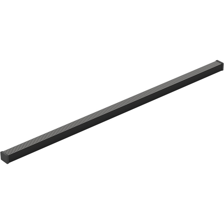 Matte Black Scratch-Resistant Linear Shower Drain