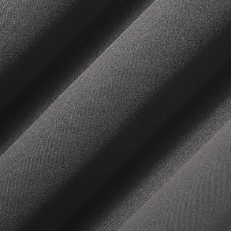 Charcoal Polyester Thermal Blackout Curtain Panel 40" x 84"