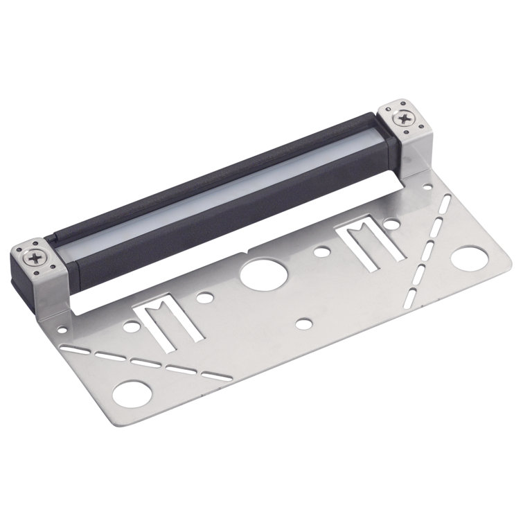 Modern Grey LED Wall Light with Cream Shade