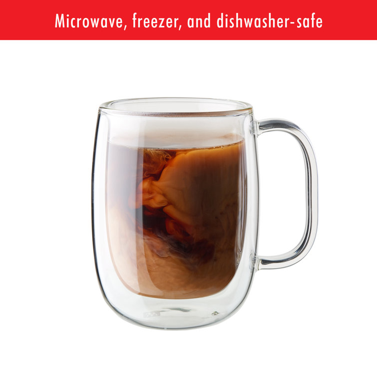 Clear Double-Wall Glass 8-Piece Mug Set