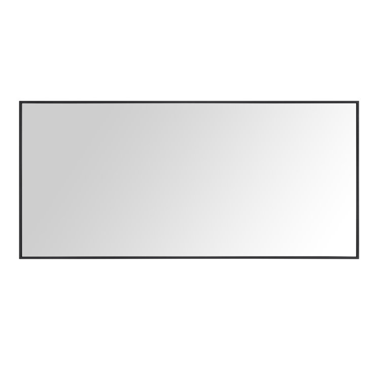 Elegant Gold 59'' Stainless Steel Rectangular Vanity Mirror