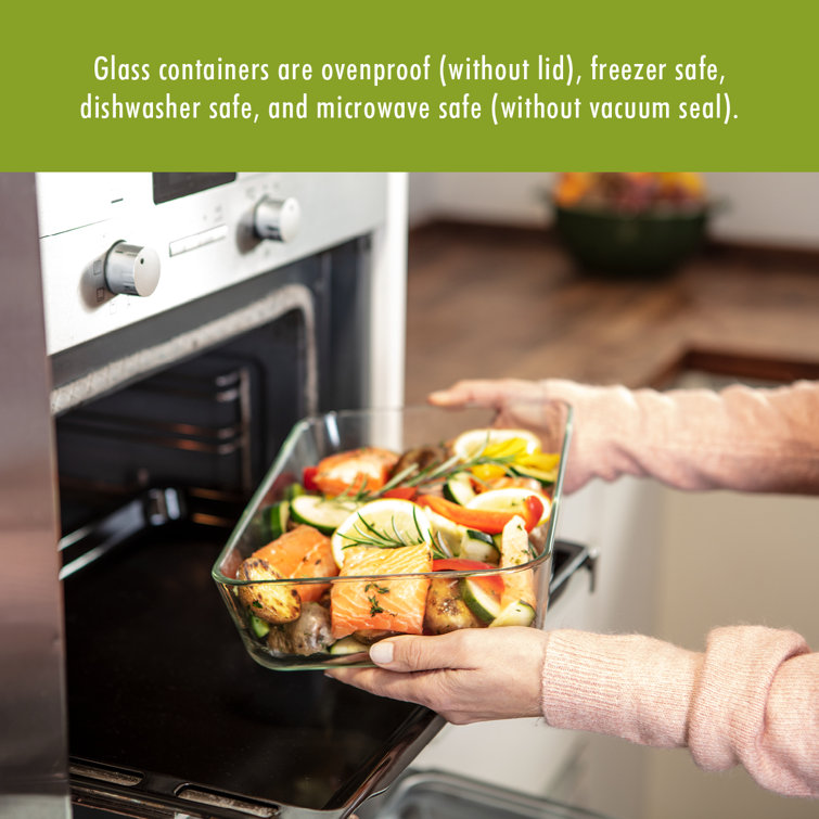 Clear Glass Airtight Meal Prep Storage Container