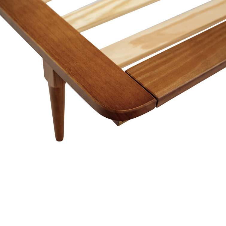 Elegant Queen Pine Spindle Bed with Headboard and Storage Drawer