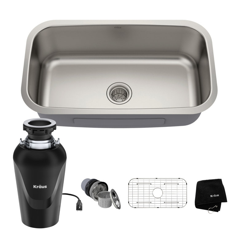 Premier 31.5-inch Stainless Steel Undermount Single Bowl Kitchen Sink
