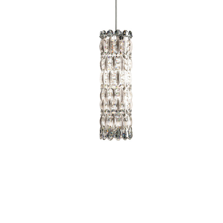 Elegant Sarella 3-Light Crystal Pendant with White Finish and Heritage Crystals