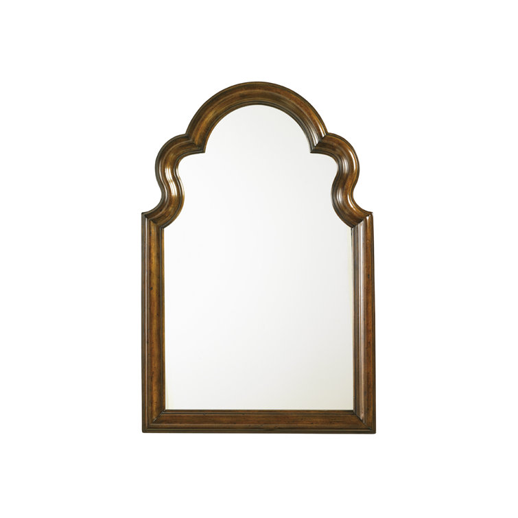 Autumn Brown Rustic Cherry Traditional Rectangular Dresser Mirror