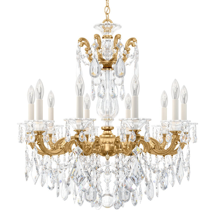 Heirloom Gold La Scala 10-Light Heritage Crystal Chandelier
