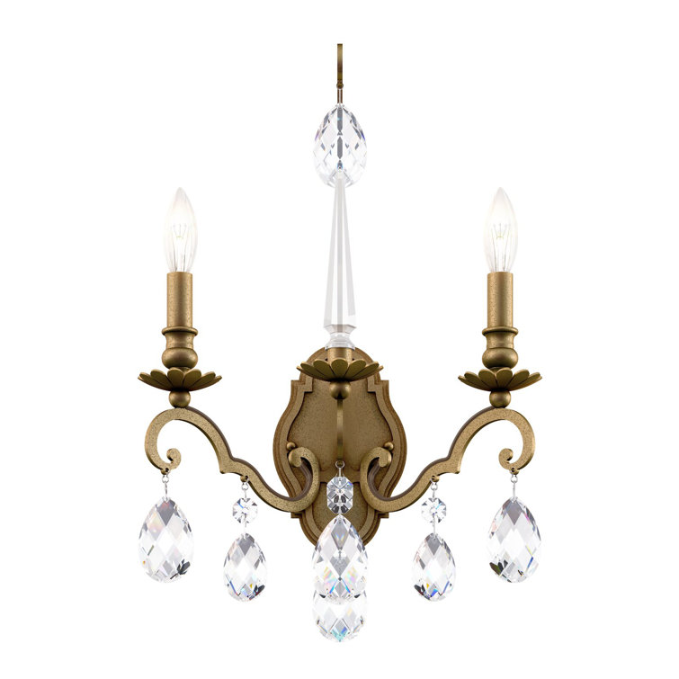 Etruscan Gold 2-Light Crystal Wall Sconce
