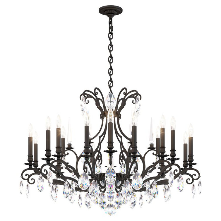 Renaissance Nouveau Black 18-Light Classic Chandelier