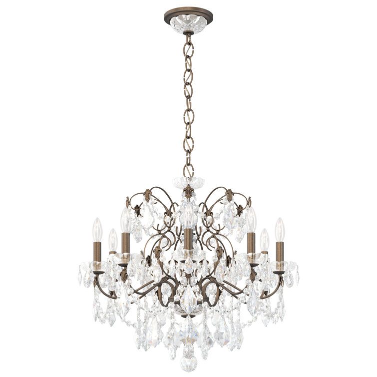 Etruscan Gold 9-Light Chandelier with Clear Heritage Crystal