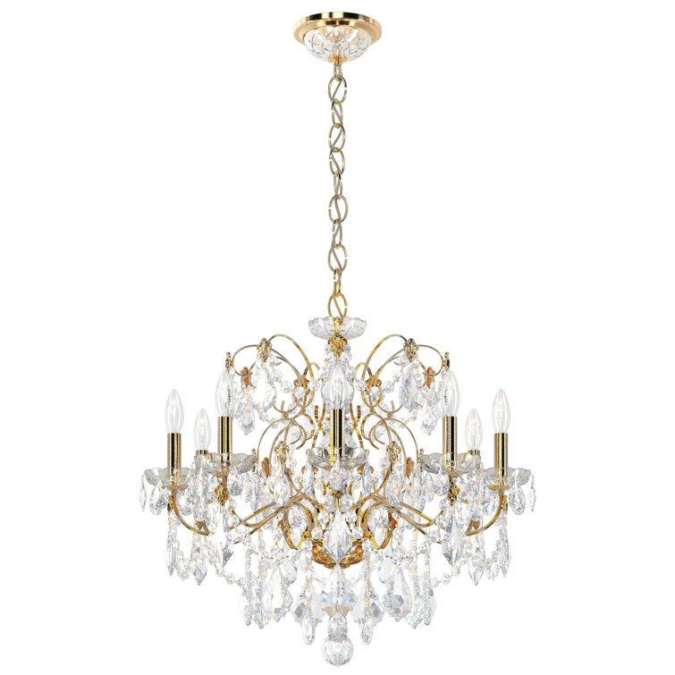 Aurelia 9-Light Clear Heritage Crystal Chandelier