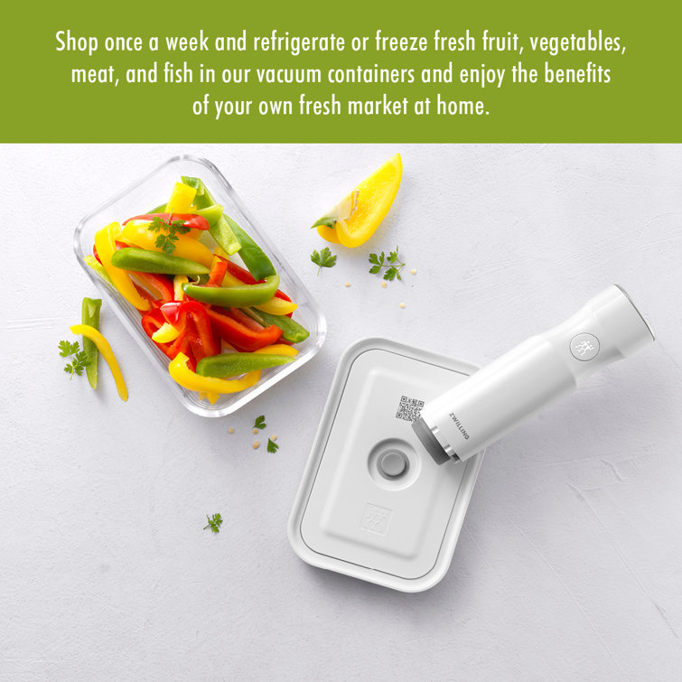 Clear Medium Glass Vacuum Sealer Food Storage Container Set