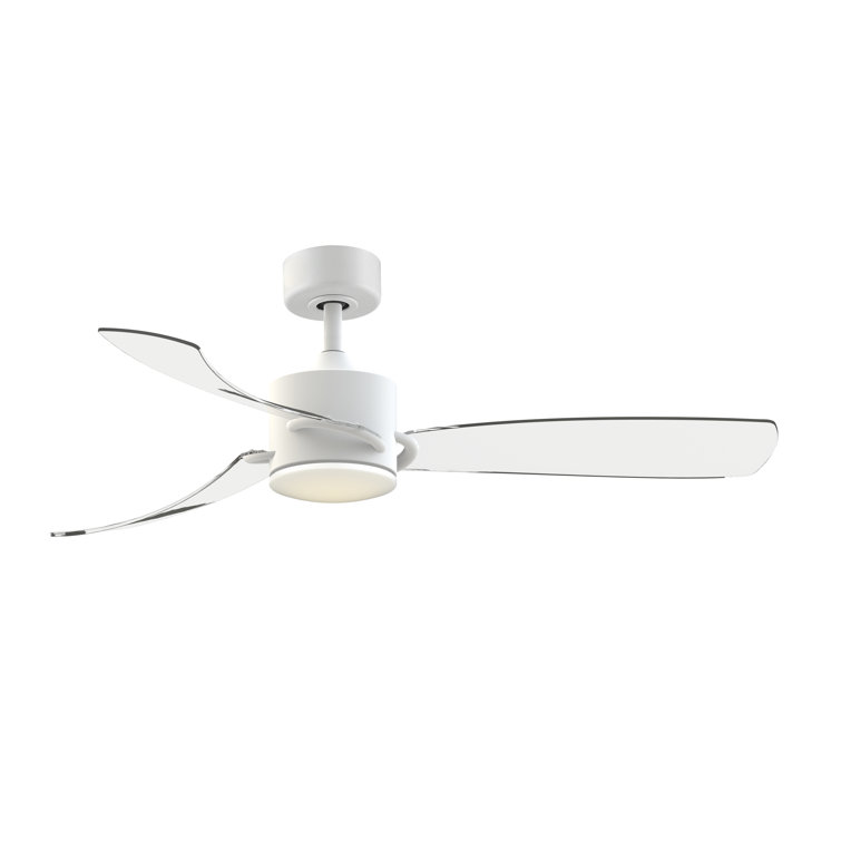 SculptAire 52" Brushed Satin Brass Ceiling Fan with Opal Frosted Light
