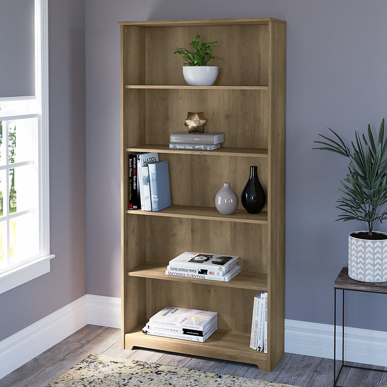 Cabot Reclaimed Pine 66" Tall Adjustable 5-Shelf Bookcase