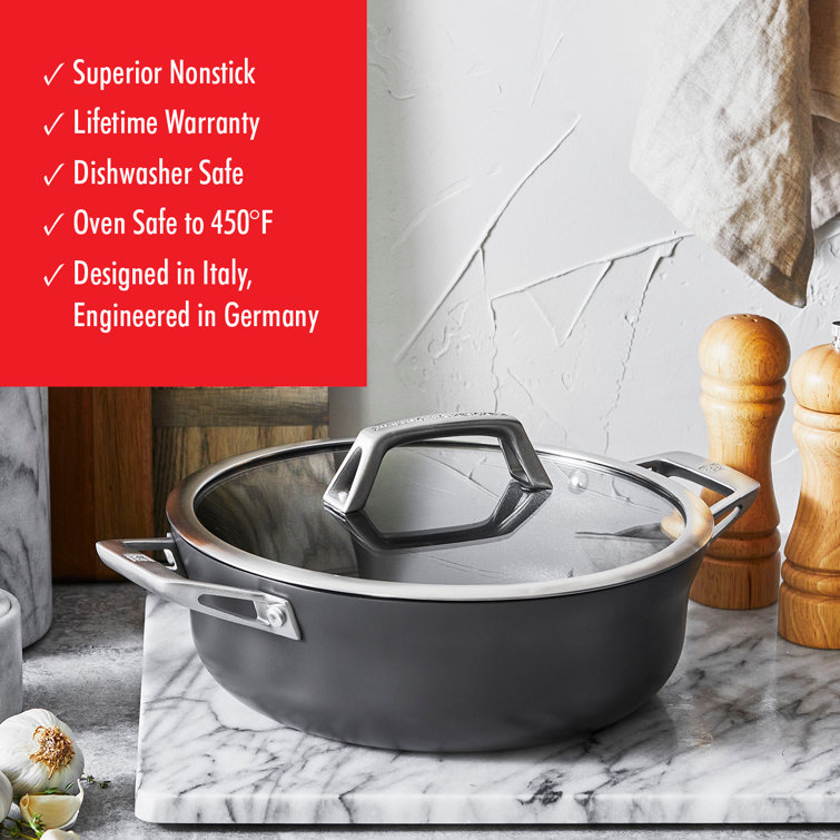 Zwilling Motion 10-Piece Black Aluminum Nonstick Cookware Set