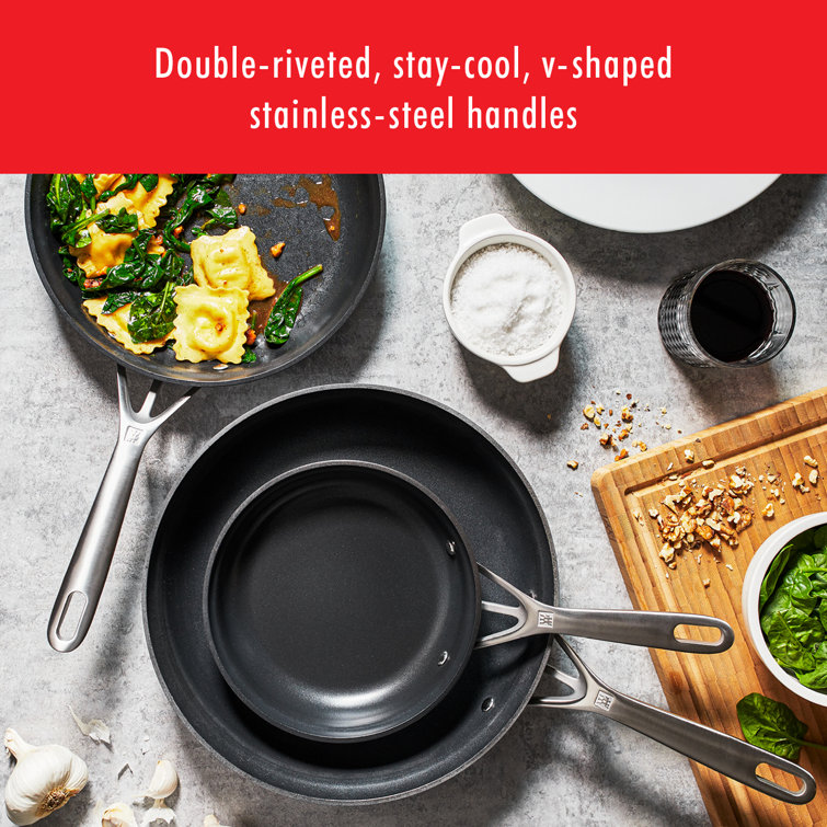Zwilling Motion 10-Piece Black Aluminum Nonstick Cookware Set