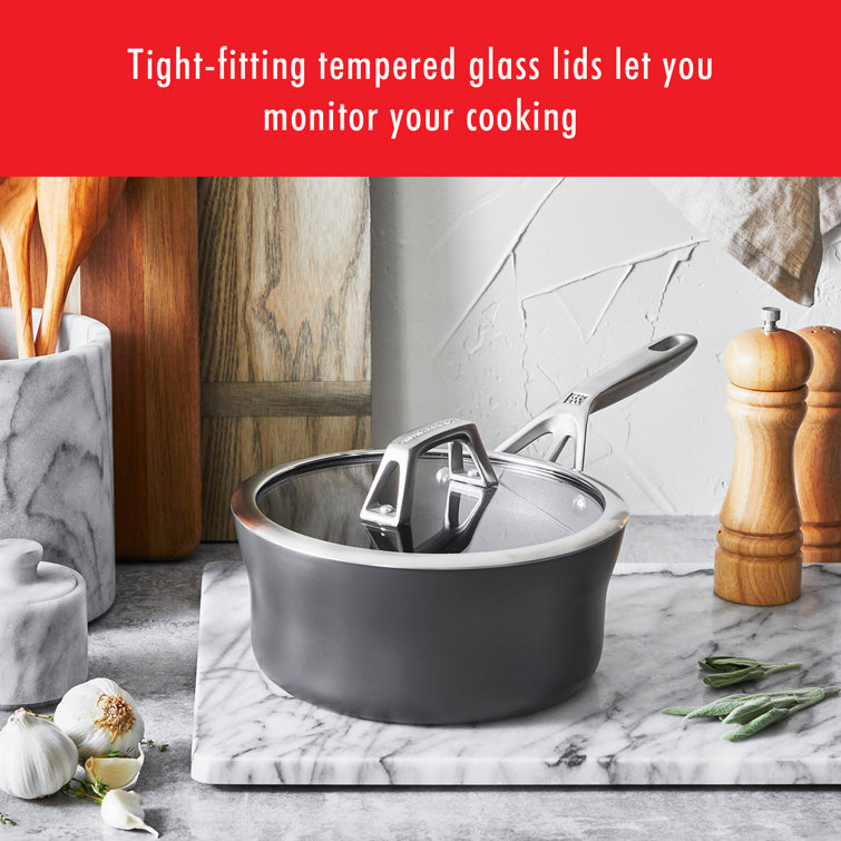 Zwilling Motion 10-Piece Black Aluminum Nonstick Cookware Set