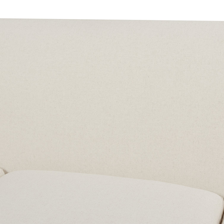 Alana Light Beige Linen Upholstered Lawson Sofa with Removable Cushions