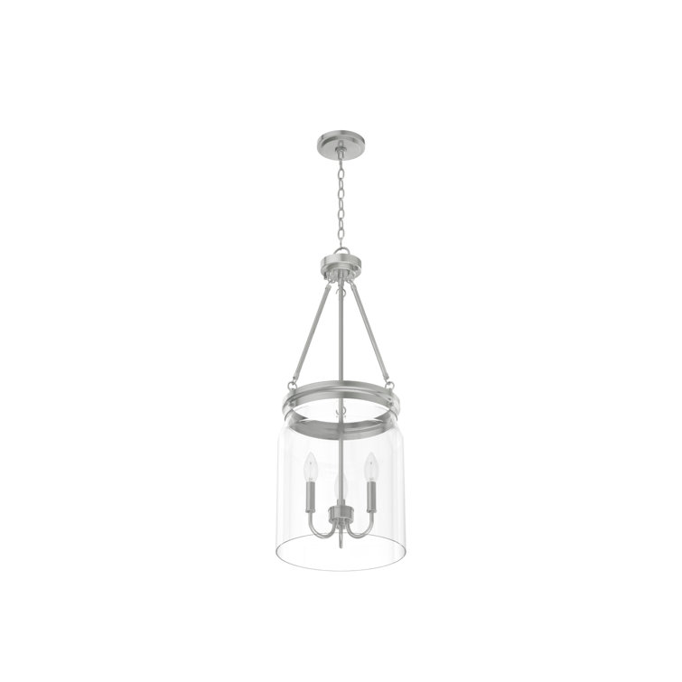 Devon Park Brushed Nickel Large Farmhouse Jar Pendant Light