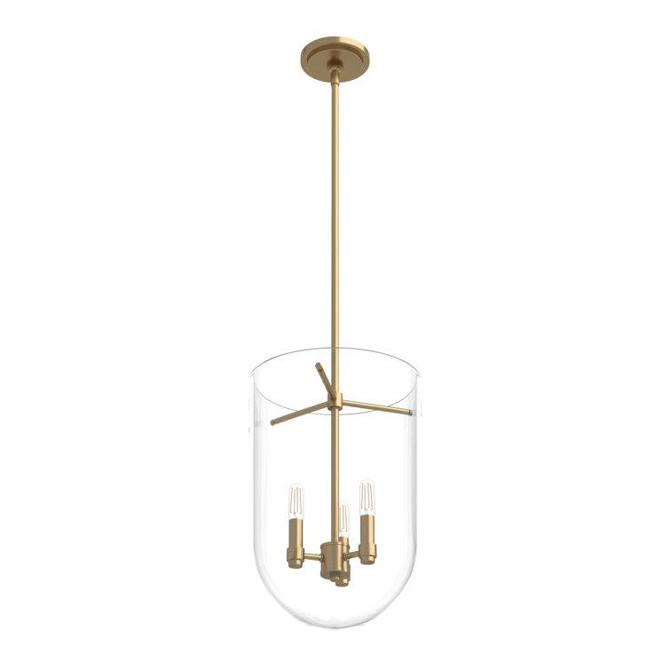 Alturas Gold 3-Light Glass LED Pendant