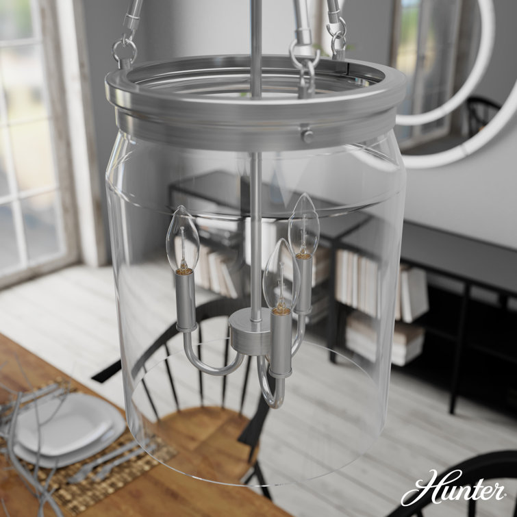 Devon Park Brushed Nickel Large Farmhouse Jar Pendant Light