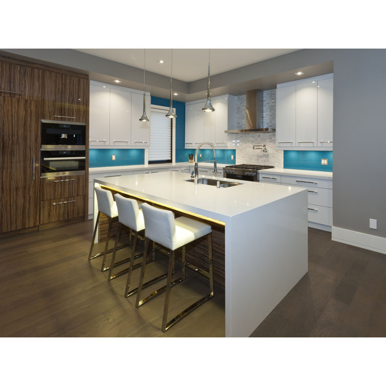 Bach 19" Chrome LED Pendant with Frosted Acrylic Diffuser