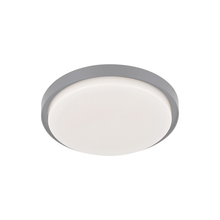 Bailey Compact Aluminum LED Drum Flush Mount - Indoor/Outdoor
