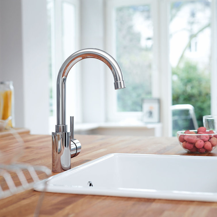 Starlight Chrome Modern Deck Mounted Kitchen Faucet
