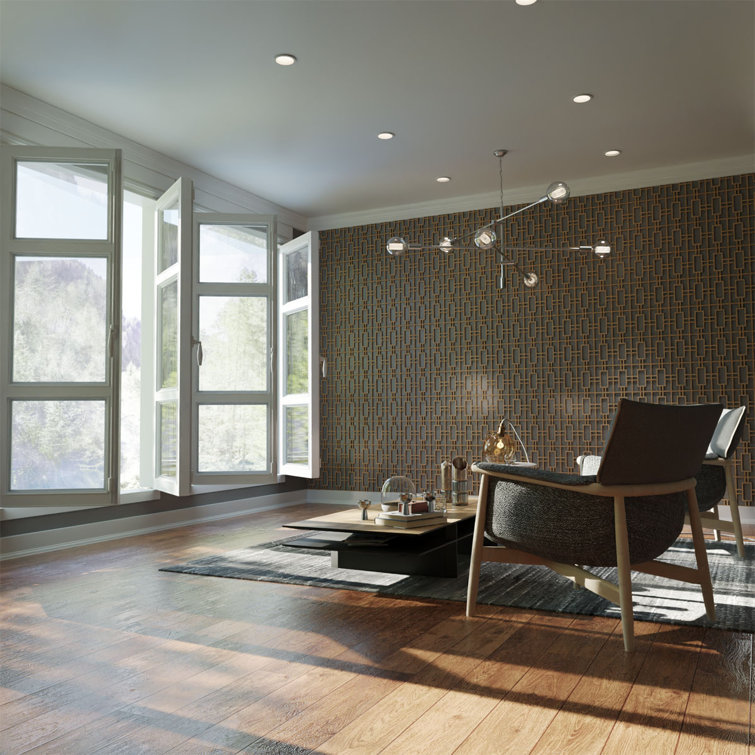 Birch Textured Decorative Fretwork Wood Wall Panel, Extra Small