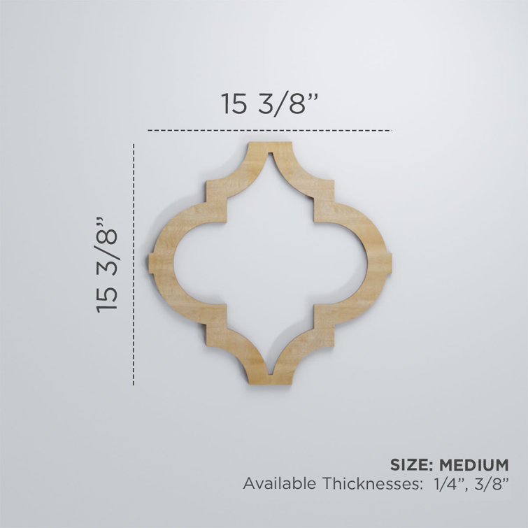 Birch 15" x 15" Decorative Fretwork Wall Panel
