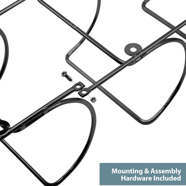 Matte Black Wall Mounted 6-Tier Iron Towel Rack