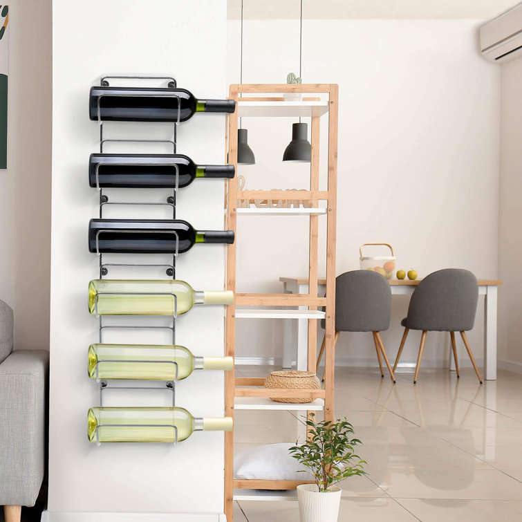 Sorbus 6-Tier Silver Iron Wall-Mounted Towel Organizer