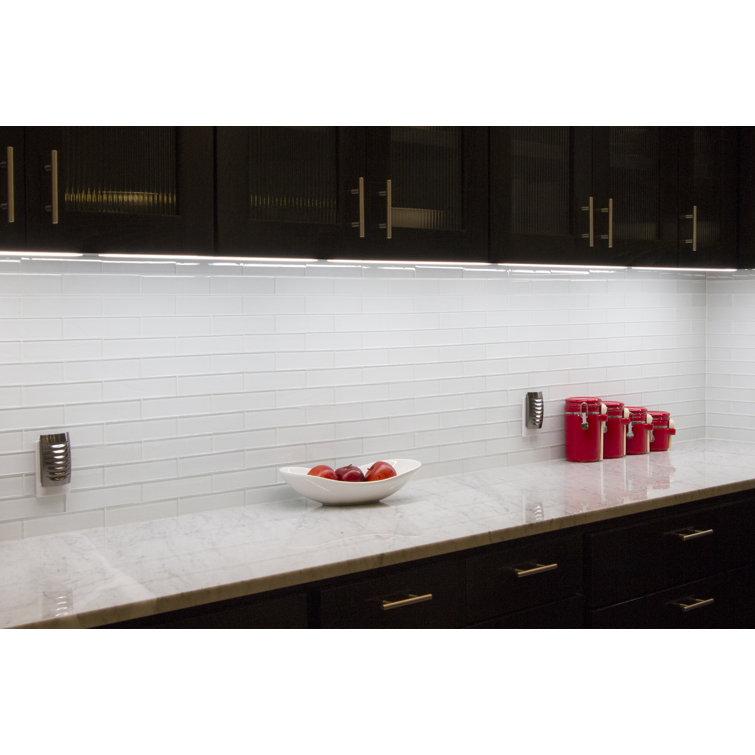 White 24'' LED Under Cabinet Light Bar with Bright White Light