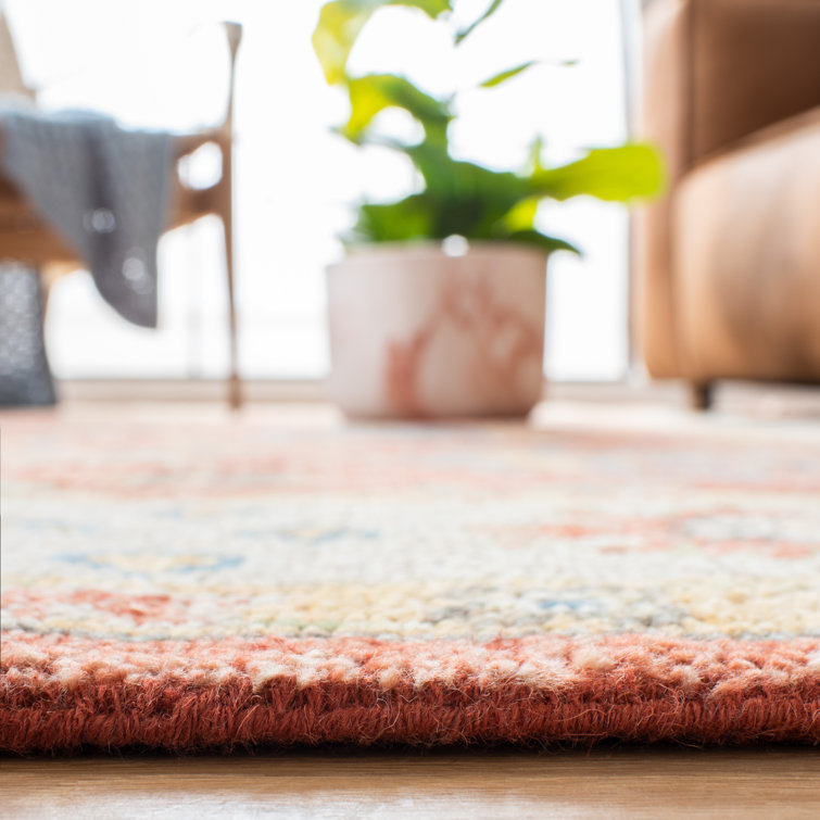 Hand-Knotted Artisan Blue & Green Wool 8' x 10' Rectangular Rug