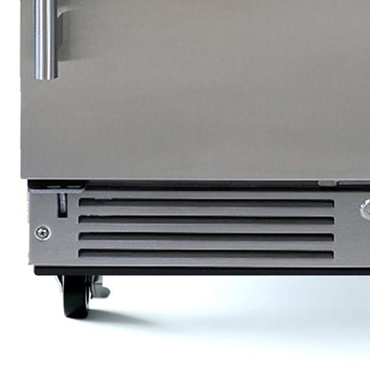 24-Inch Stainless Steel Undercounter Compact Refrigerator