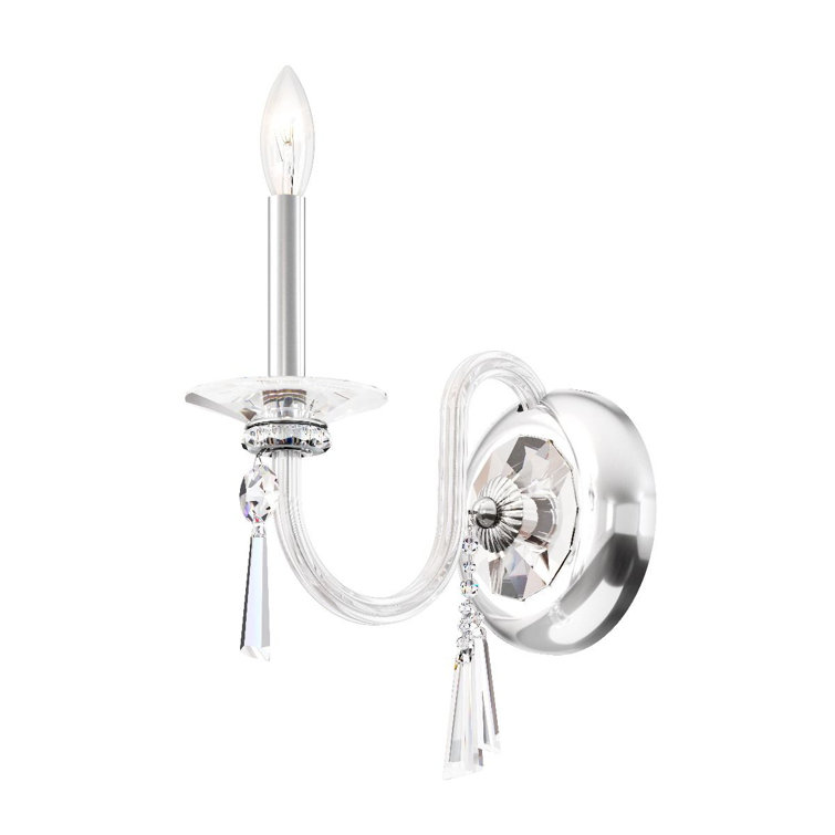 Savannah Elegance Black and Silver Dimmable Wall Sconce