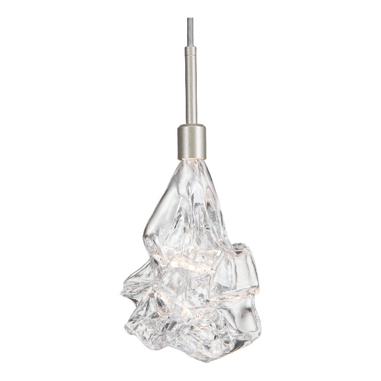 Blossom Silver LED Cluster Pendant with Handblown Glass Shades