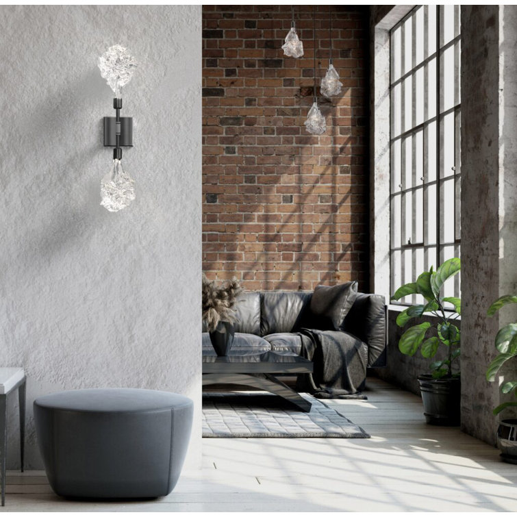 Elysian 33'' Matte Black and Gilded Brass LED Multi-Light Pendant